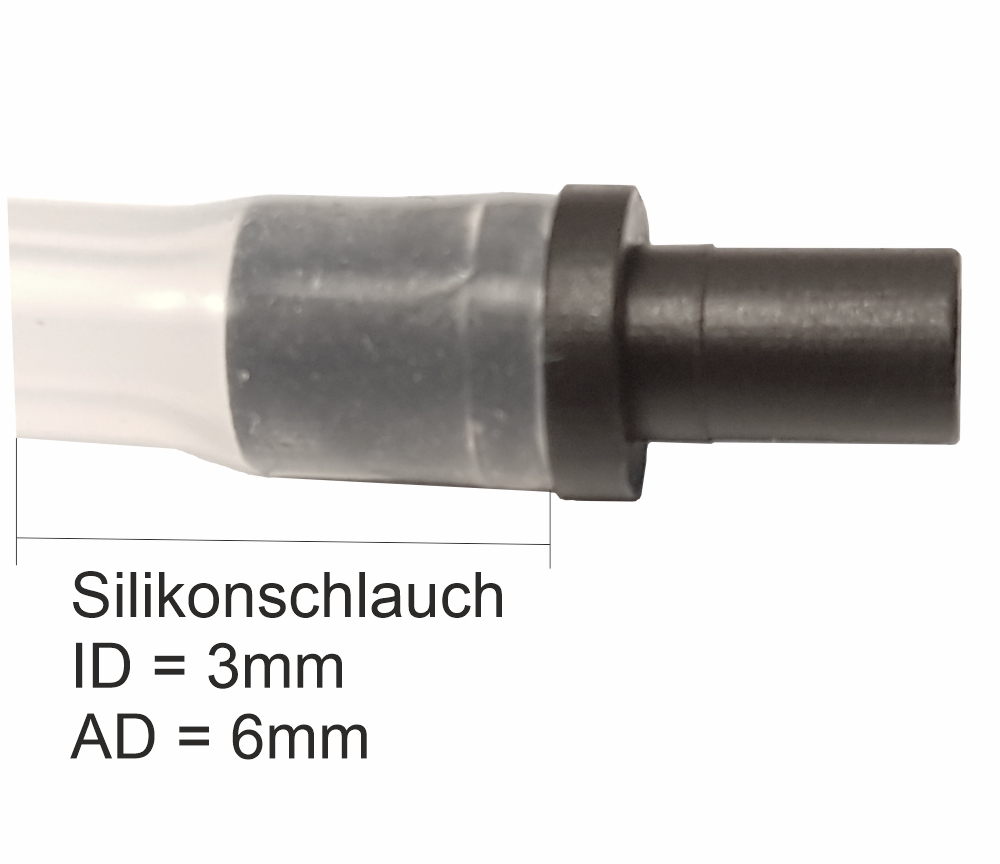 Piebert Milchschlauch 2m - Ersatz Für Saeco Philips Kaffeevollautomaten, Silikon 3mm/6mm